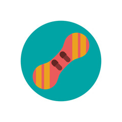 snowboard winter sport equipment icon