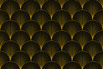 Art deco style - vintage geometric pattern background. Vector illustration.