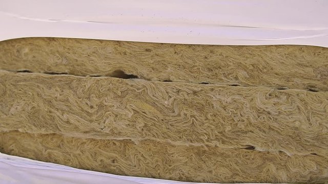 Glass wool insulation. Glass wool insulation blocks for home insulation.