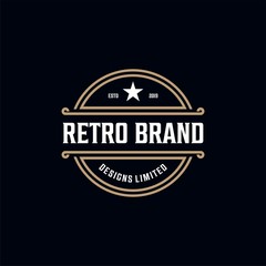 Obraz premium design outstanding retro vintage logo design