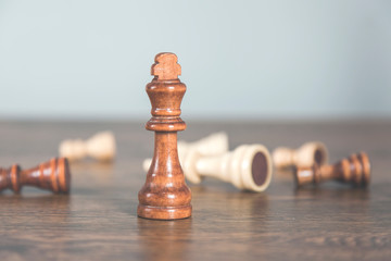 chess on the desk