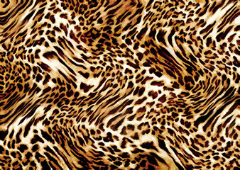 brown and black leopard skin texture