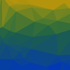 Classic Blue Abstract trianglify Generative Art background illustration