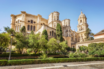 Fototapeta premium Cathedral of Malaga, Andalusia, Spain