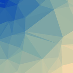 Classic Blue Abstract trianglify Generative Art background illustration