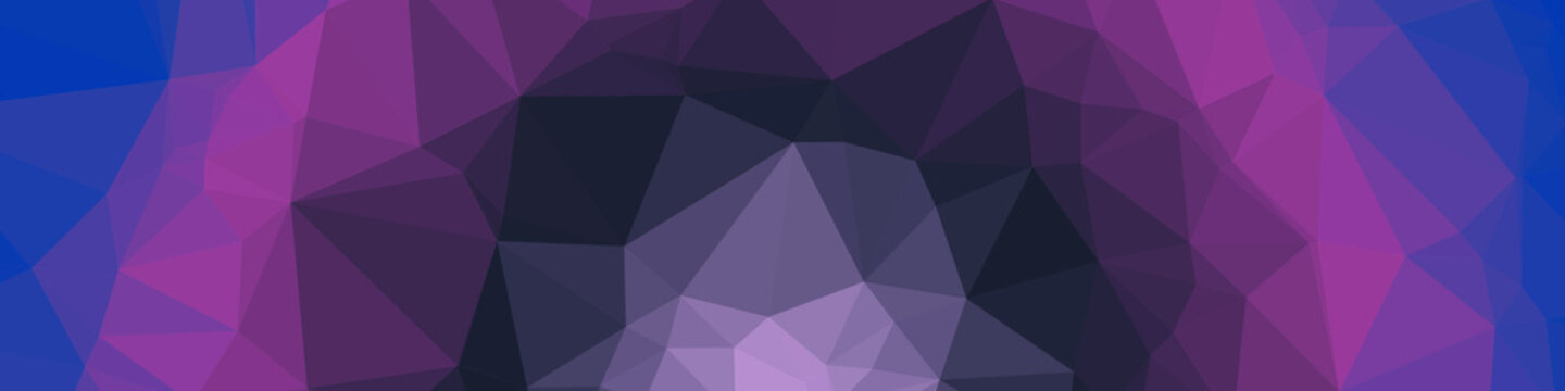 Classic Blue Abstract trianglify Generative Art background illustration
