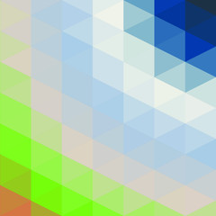 Classic Blue Abstract trianglify Generative Art background illustration