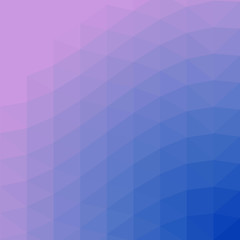 Fototapeta premium Classic Blue Abstract trianglify Generative Art background illustration