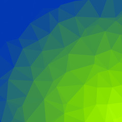 Classic Blue Abstract trianglify Generative Art background illustration