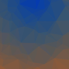 Fototapeta premium Classic Blue Abstract trianglify Generative Art background illustration
