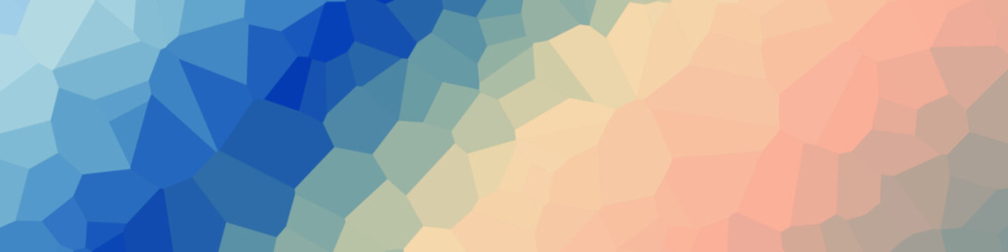 Classic Blue Abstract trianglify Generative Art background illustration