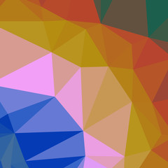 Classic Blue Abstract trianglify Generative Art background illustration