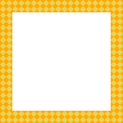 格子柄シンプル 正方形フレーム