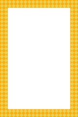 格子柄シンプル 縦フレーム