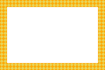 格子柄シンプル 横フレーム