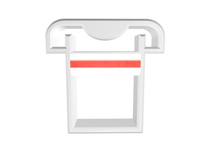 3d illustration of soccer shirt from Georgia