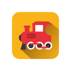 little train toy isolated icon