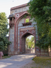 Fototapeta na wymiar Gateway of Arab Sarai, in Delhi, India