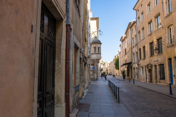 Fototapeta na wymiar Walk along the streets of the historic center of Nancy, Lorraine, France