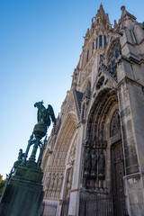 Fototapeta na wymiar Basilica of Saint-Epvre in the historic center of the city of Nancy, France