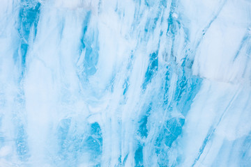 Beautiful blue surface of iceberg