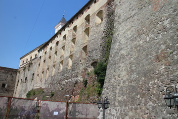 View to Palanok castle in Mukachevo, Ukraine