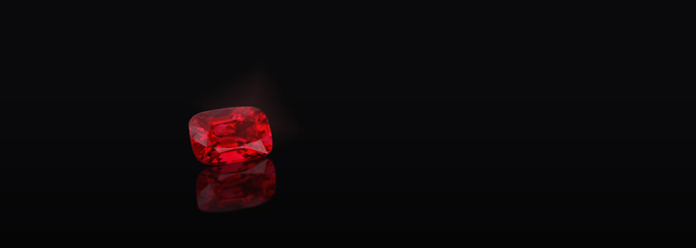  Beautiful red ruby Rare white background