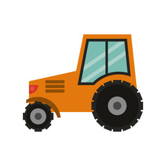 tractor farm vehicle isolated icon