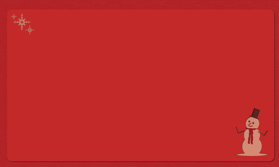 christmas background with snowman