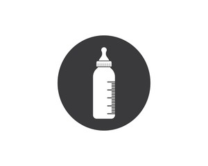 baby bottle vector icon illustration