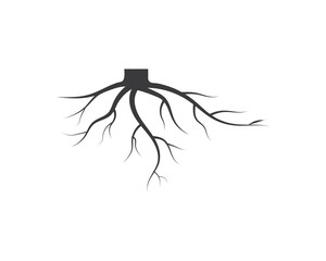 tree roots vector icon illustration design