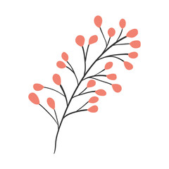 Isolated leaf plant vector design