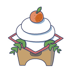 鏡餅　イラスト