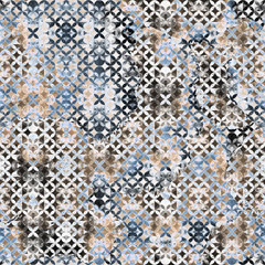 Geometry repeat pattern with texture background - 309284372