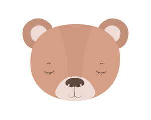 Isolated cute bear cartoon vector design