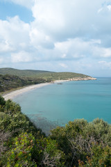 Fototapeta na wymiar Coaquaddus Sant'Antioco Isola Sardegna Sardinia spiaggia