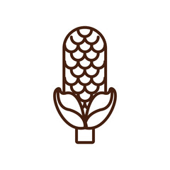 corn cob vegetable thanksgiving icon