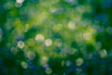 Abstract background The distribution of white bokeh on a light blue background. Trend 2020