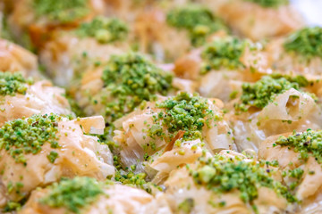 Middle eastern sweet pastries dessert