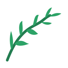 Isolated green leaf icon vector design