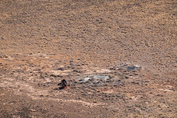 High angle view of the Meteor Crater Natural Landmark