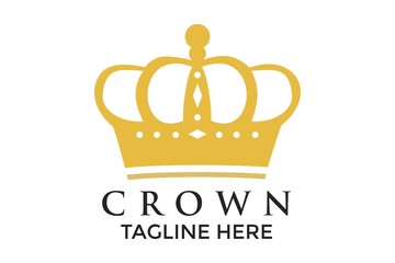 Crown Logo Vector, Creative Crown Abstract Logo Design Vector Template
