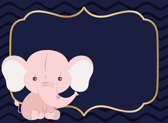 Cute elephant cartoon vector design