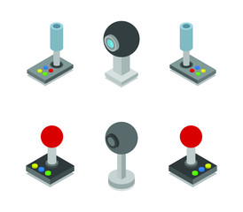 isometric joystick and webcam © mark1987