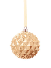 Beautiful Christmas ball on white background