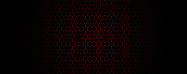 Hexagon Red ligth background