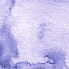 Obraz premium Abstract art background purple color. Watercolor painting on canvas with purple gradient. Fragment of artwork on paper with cloud pattern. Texture backdrop, macro.