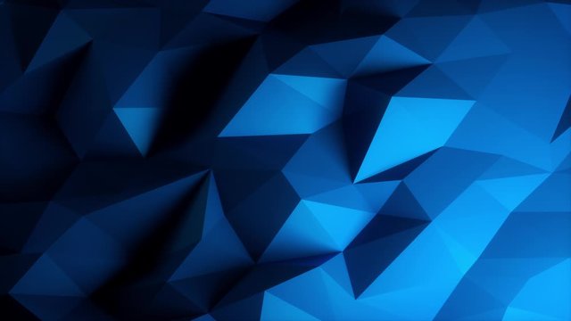 Polygons Waves Perfect seamless loop of slowmotion polygon waves