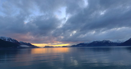 Beautiful winter skies over Alaska 