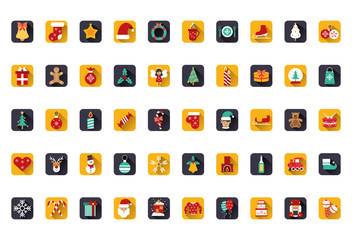 bundle of happy merry christmas icons